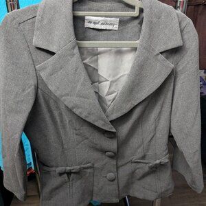 No Appt Necessary Gray Blazer Size XS